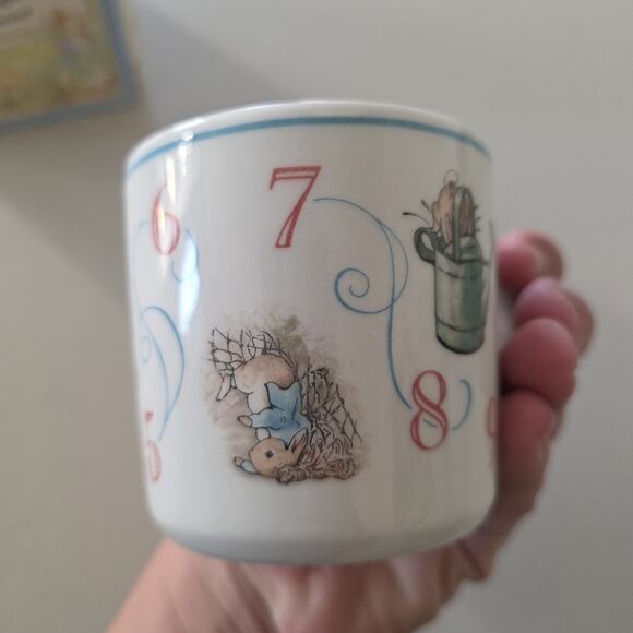 Vtg Peter Rabbit Wedgwood Mug Single Handled Child Beatrix Potter England Cup - Picture 4 of 9